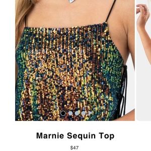 ADIKA Marnie Sequin Top